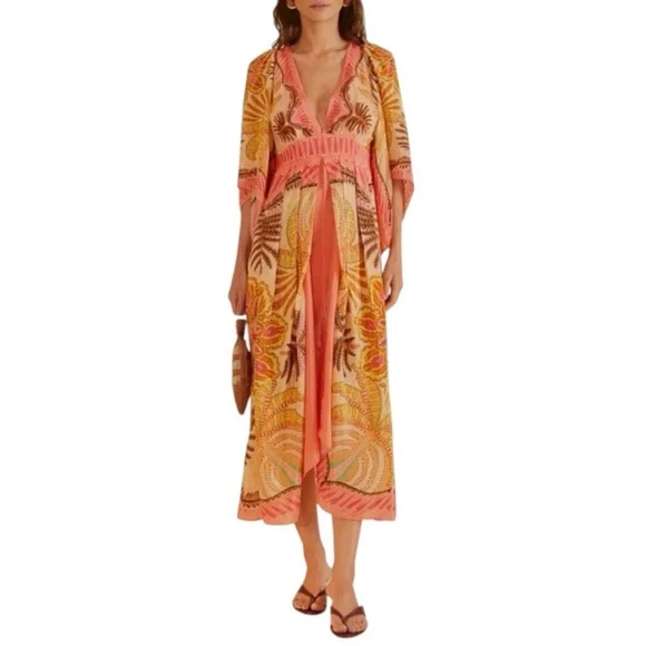 NWT FARM Rio Palms Dress Size S - Picture 3 of 14